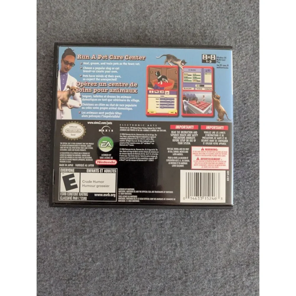 The Sims 2 Pets Nintendo DS Game EA Maxis Complete in Box CIB Tested Working